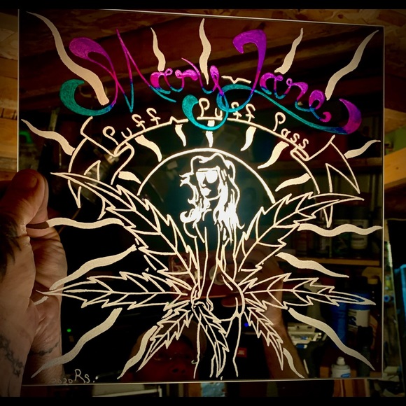 My etched mirror art hope you enjoy - Picture 6 of 13